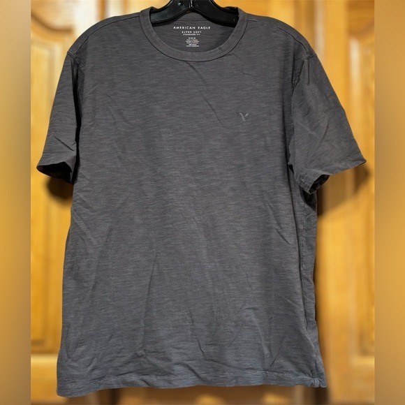 American Eagle Outfitters Gray Super Soft Standard Fit T-Shirt Men's Medium EUC - Picture 1 of 6